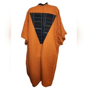 Mz Eclectic Autumn Fever Kimono Handmade Sustainable Upcycled Textile NWT Orange